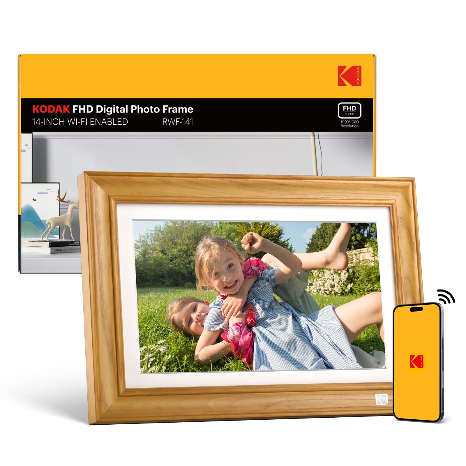 Amazon.com : Kodak 14.1 Inch FHD Digital Picture Frame, 1920x1080